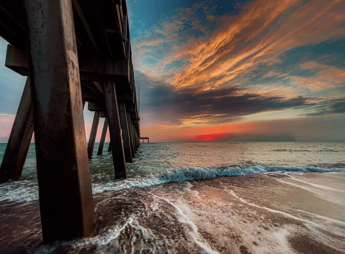 Sunset at Venice Beach Pier